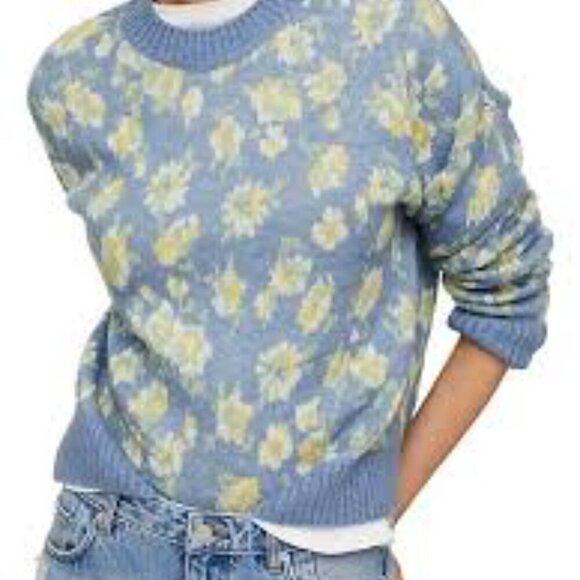Mango Floral Knit Long Sleeve Sweater - Picture 8 of 8
